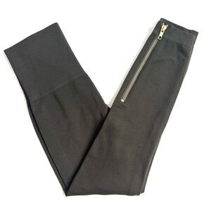 Spanx Look At Me Now Seamless Side Zip Leggings Olive Green Medium